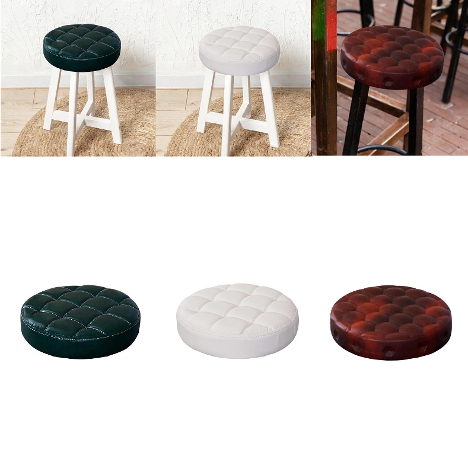 Almofada de assento para banco de bar, diâmetro superior de 13 ", peças de reposição confortáveis, resistentes para casa, sala de jantar, café, bar, restaurante, salão