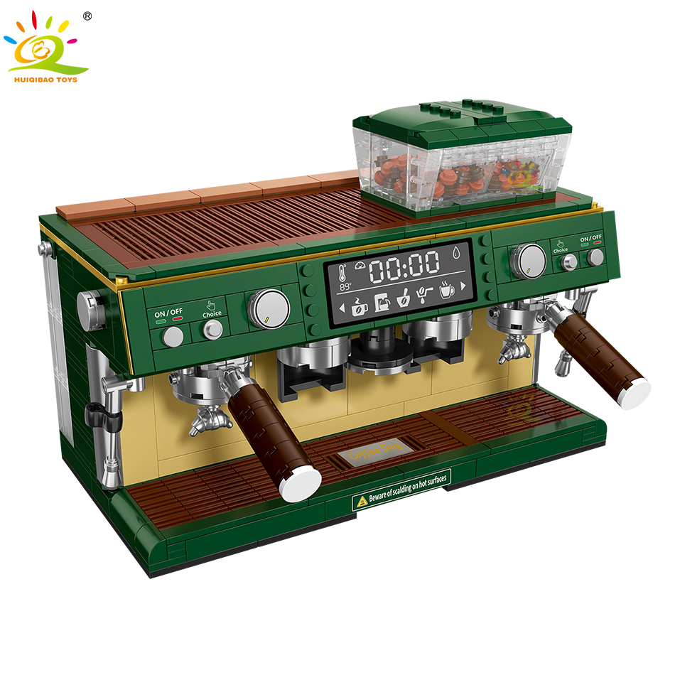 HUIQIBAO 928 pièces MOC Machine à café modèle Micro blocs de construction Mini diamant ville ami briques ensemble enfants jouets enfants fille jeu