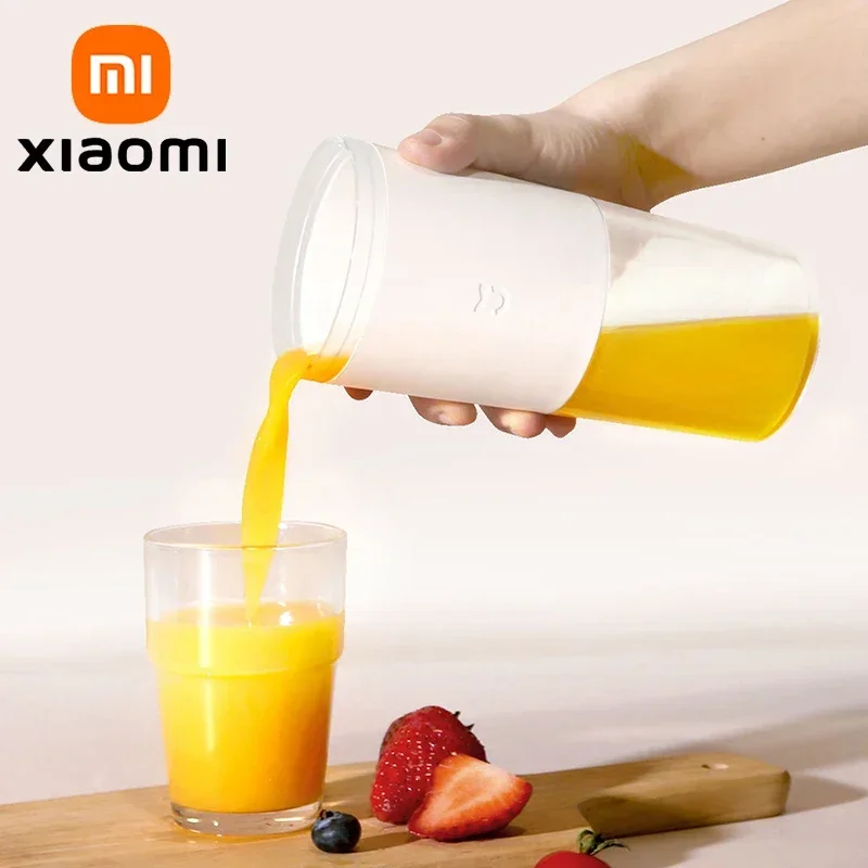 Przenośny blender XIAOMI MIJIA do koktajli i koktajli, 4 ostrza ze stali nierdzewnej, 300 ml podróżna mini wyciskarka do warzyw i owoców