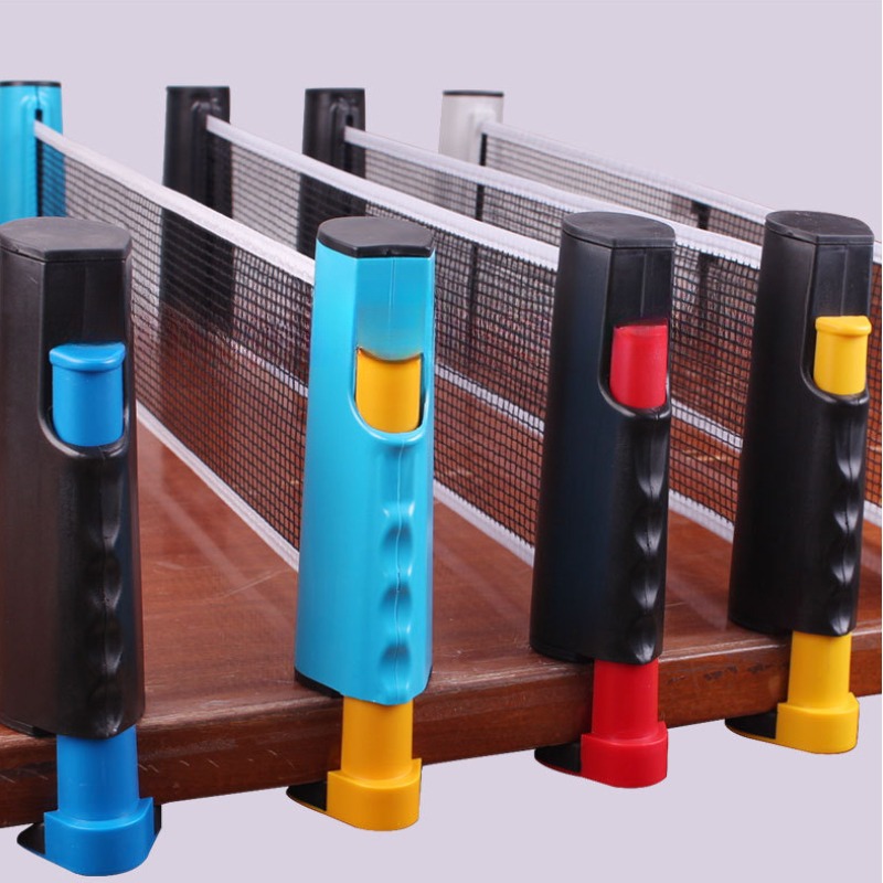Rede de pingue-pongue portátil rack em qualquer lugar rack retrátil substituição qualidade plástico tênis de mesa net acessórios exercício