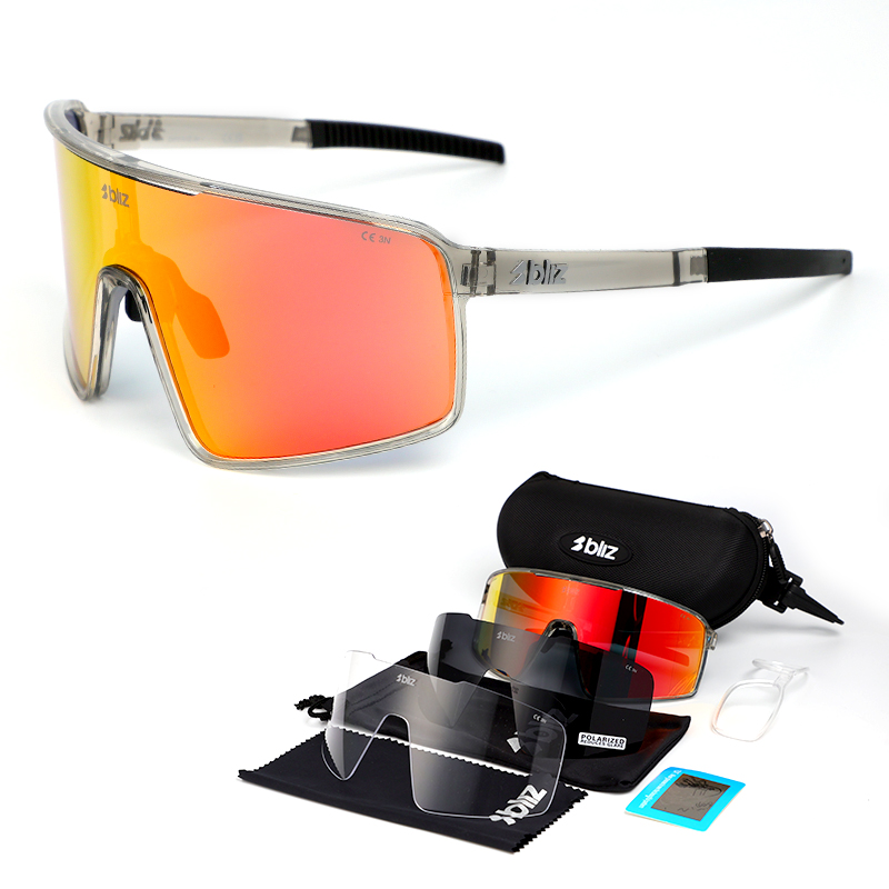 B BLIZ Nouvelles lunettes de cyclisme polarisées, protection UV400, anti-buée, lunettes de soleil de sport pour hommes et femmes, conduite, pêche, randonnée, avec étui