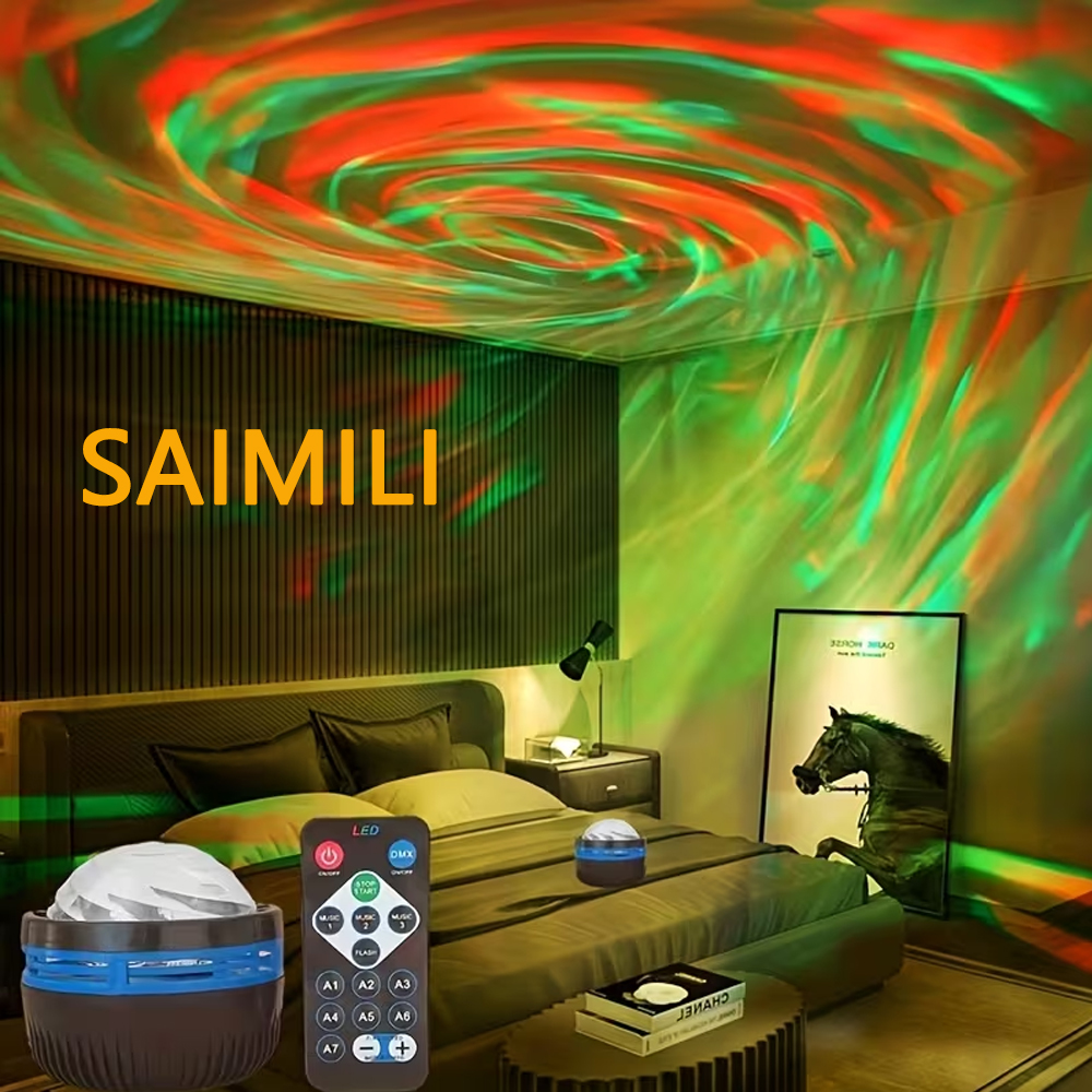 ไฟโปรเจคเตอร์ LED ท้องฟ้าเต็มไปด้วยดวงดาวพร้อมรีโมทคอนโทรล USB ไฟกลางคืนคริสต์มาสสีสันสดใสสำหรับเวทีเมจิกบอล KTV ตกแต่งห้อง