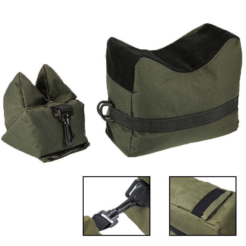 Tactical Gun Rest Bag Support Stand Outdoor Shooting Sandbag Unfilled Front Rear Gun Bag Airsoft Hunting Accessories