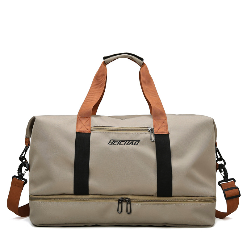 Bolsa de fitness grande capacidade bagagem de curta distância portátil saco de viagem bolsa de ombro esportes masculinos saco à prova dwaterproof água