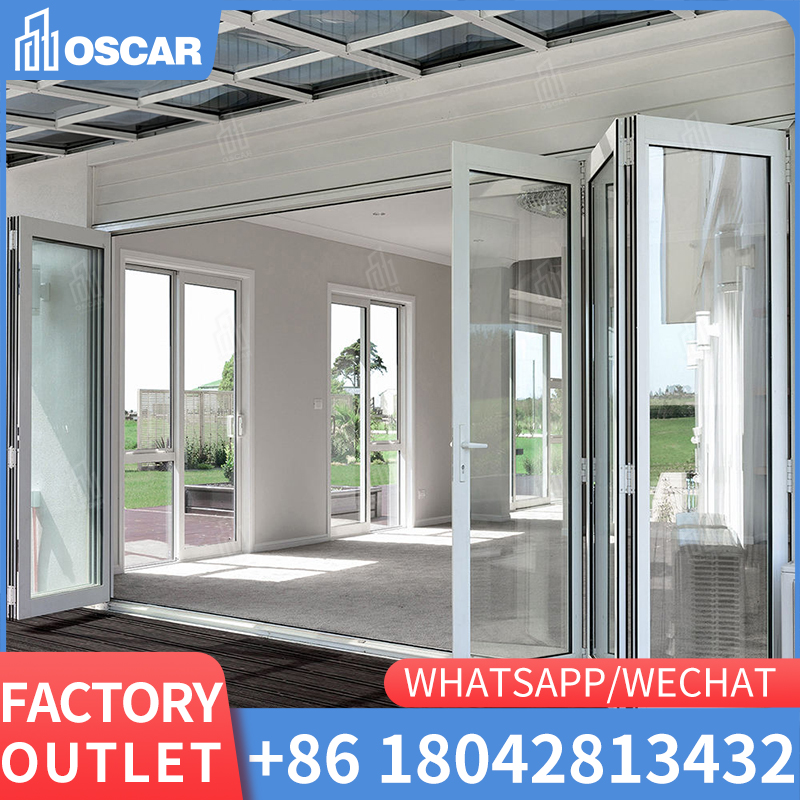 Diferentes tipos de porta com moldura de alumínio/conjunto completo de porta de alumínio ODM