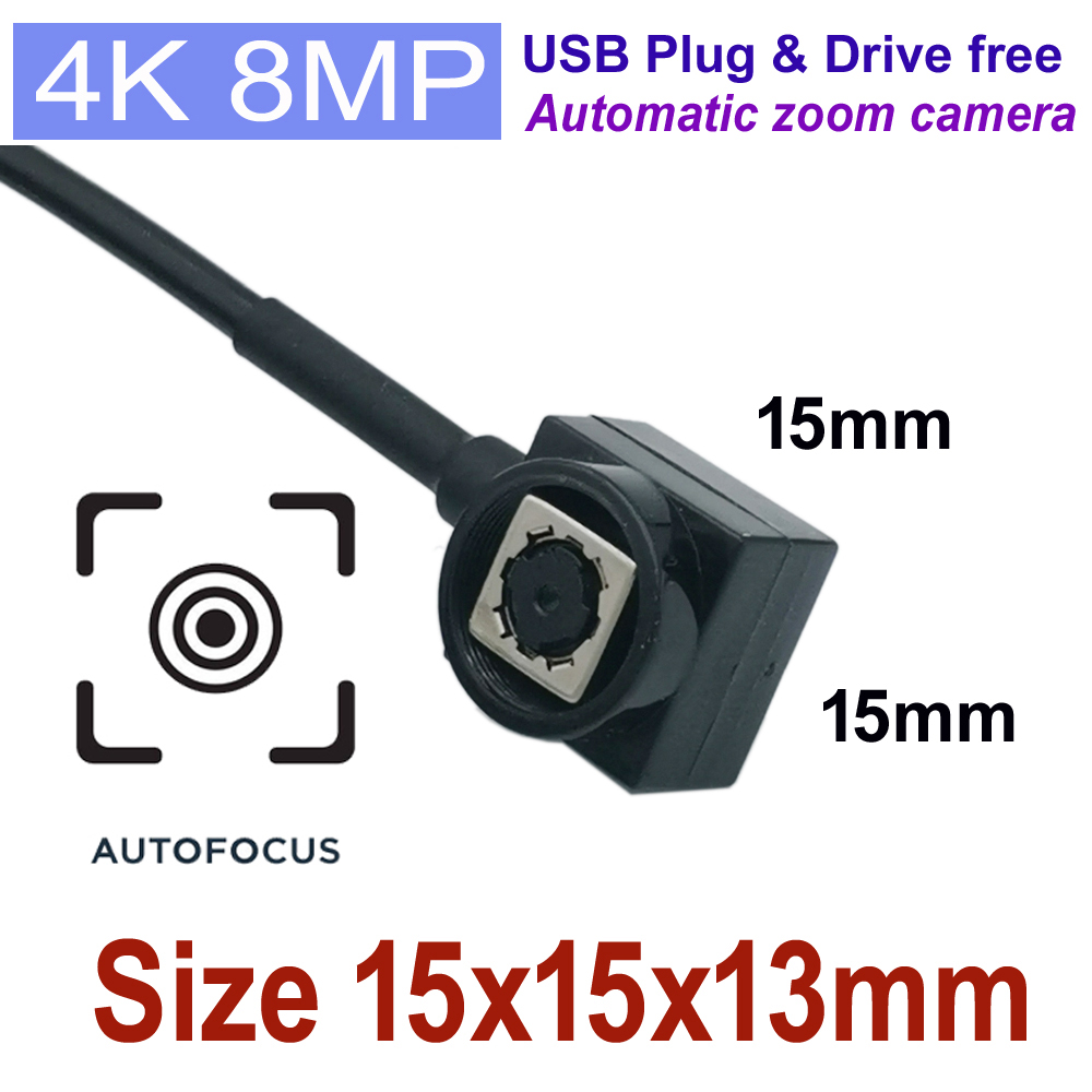 4K 500W OTG Mini Camera Zoom AF Auto Focus Micro USB Module Camcorder 8MP 5MP Automatic Focus Lens for Use Android Mobile Phone