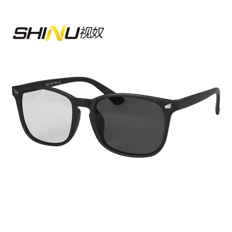 SHINU – lunettes photochromiques multifocales progressives pour hommes, verres gris photochromiques progressifs, adaptés à n'importe quel état de lumière