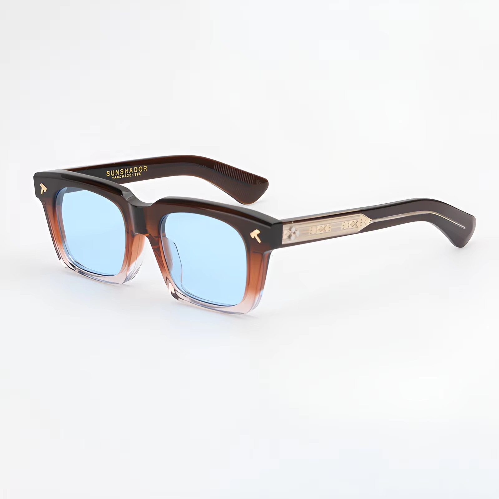 Gafas de Sol Cuadradas de Acetato de Lujo de Alta Calidad para Hombre y Mujer, Gafas de Sol Clásicas para Exteriores con Protección UV400 y Lentes Graduadas Personalizadas