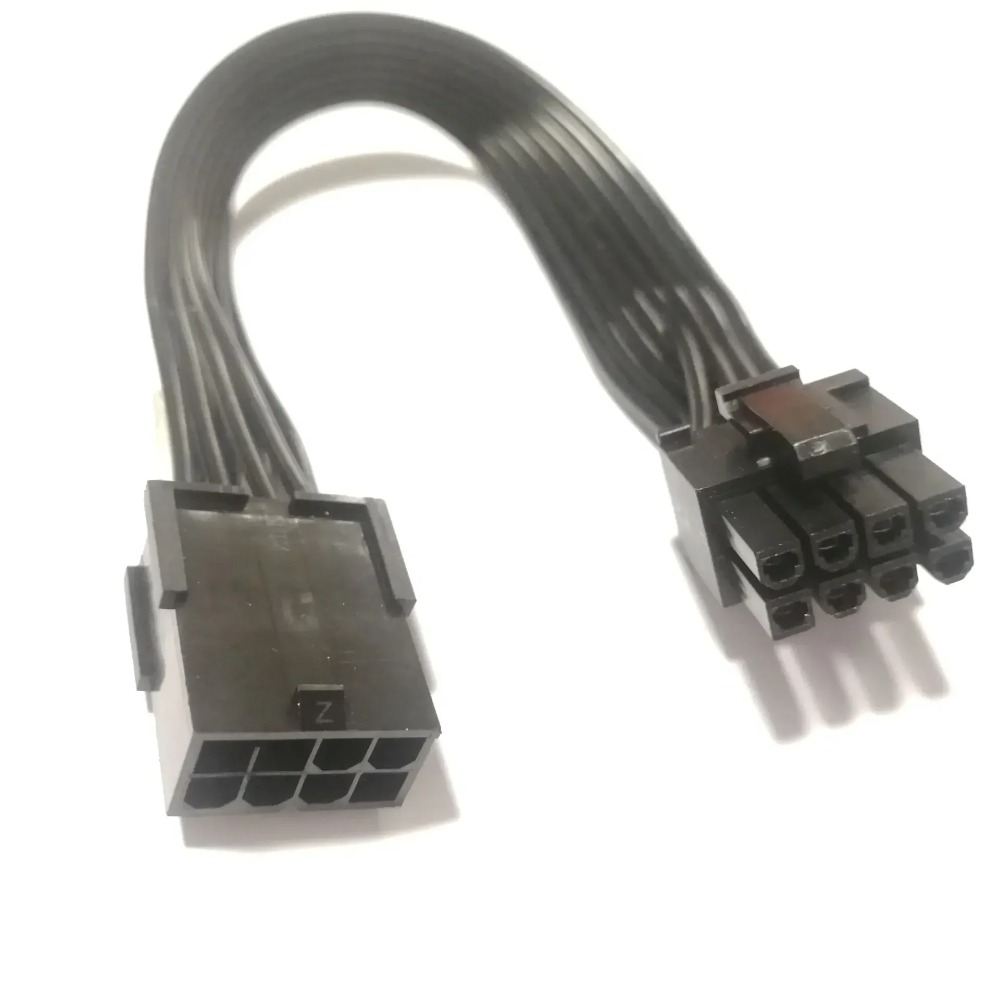 Tarjeta de visualización de vídeo gráfica PCI-E PCIe GPU 8 pines hembra a 8P 6 + 2 pines macho Cable de extensión de fuente de alimentación 18AWG Cable 20/30/50/60cm