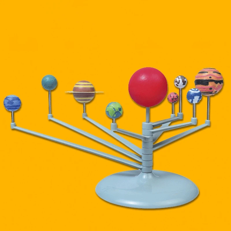 Mainan pendidikan lukisan mandiri simulasi anak-anak surya delapan planet Sains