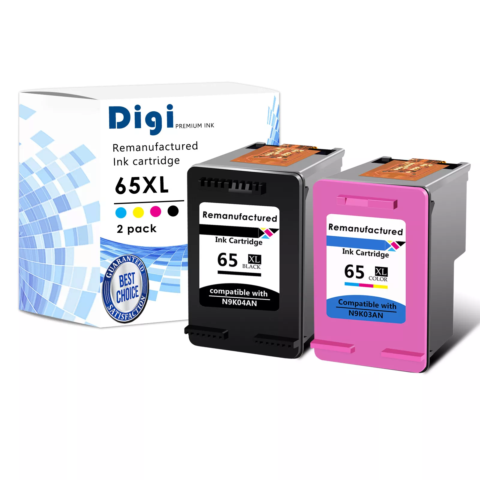 Compatibele 65xl Zwarte Kleur Generieke Inktcartridge Voor Hp Deskjet 2622 3730 3752 3755 Printer