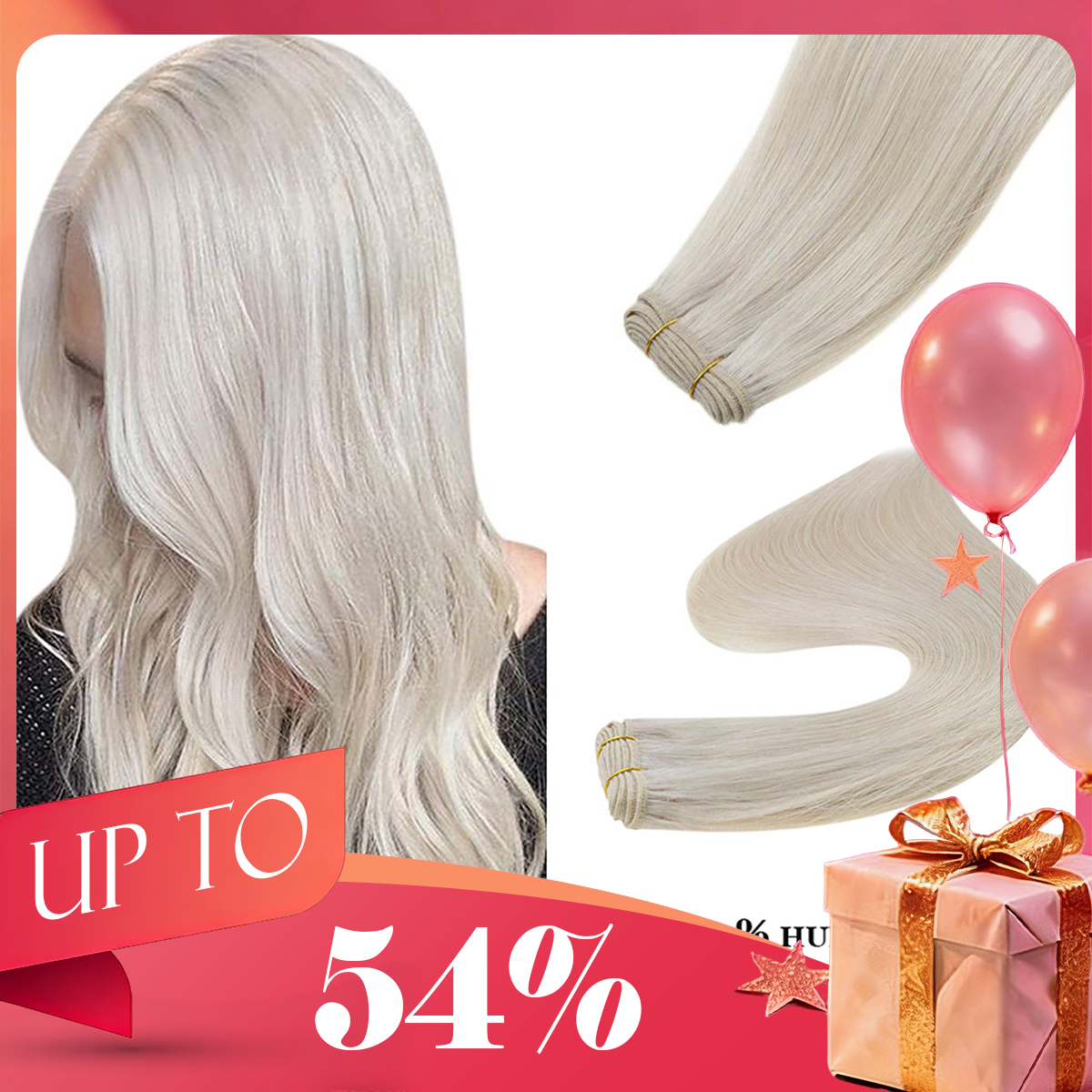 Extensions de cheveux Ugeat en trame, cheveux humains naturels doux de 14 à 22 pouces, lots de mèches pour femmes, tissages capillaires de 100 g, extensions à coudre