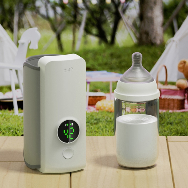 Aquecedor de mamadeiras portátil sem fio, essencial de viagem conveniente para pais