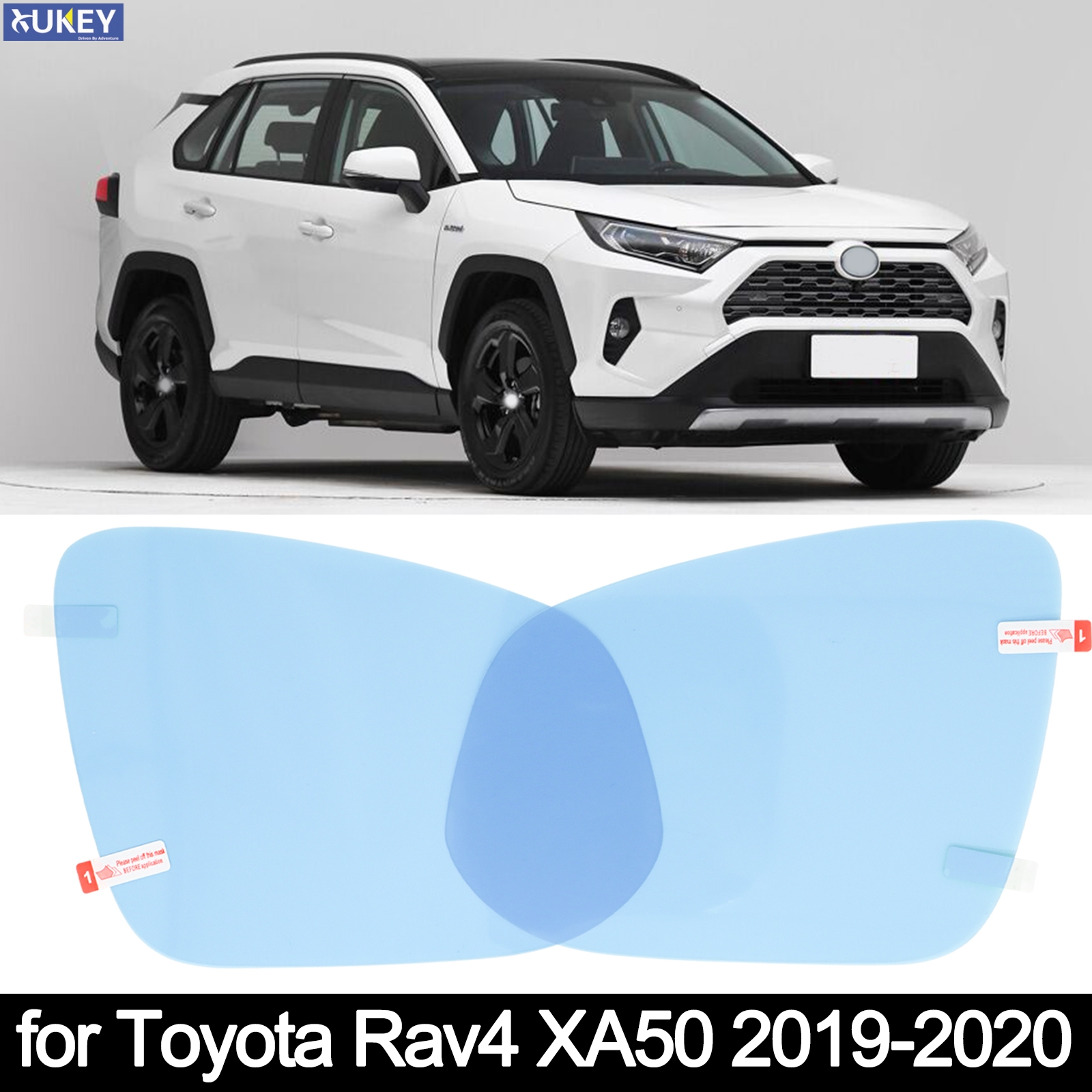 2X สําหรับ Toyota Rav4 XA50 2019 2020 2021 รถกระจกมองหลังด้านนอกกระจก Anti Fog Glare กระจกกันฝนกันน้ําฟิล์ม