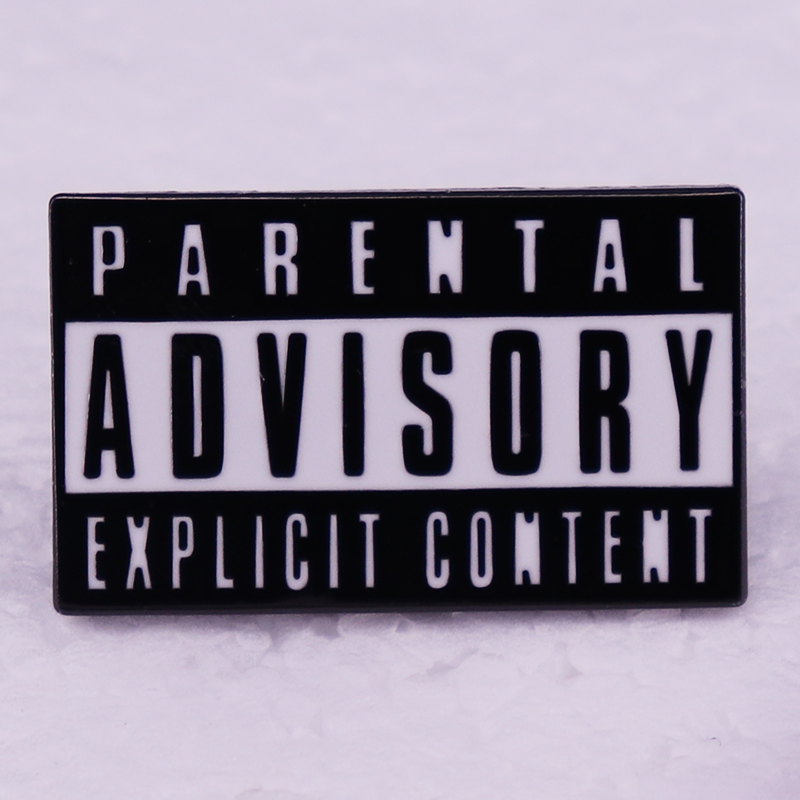 Joias de emblema de aviso com pino esmaltado para aviso parental