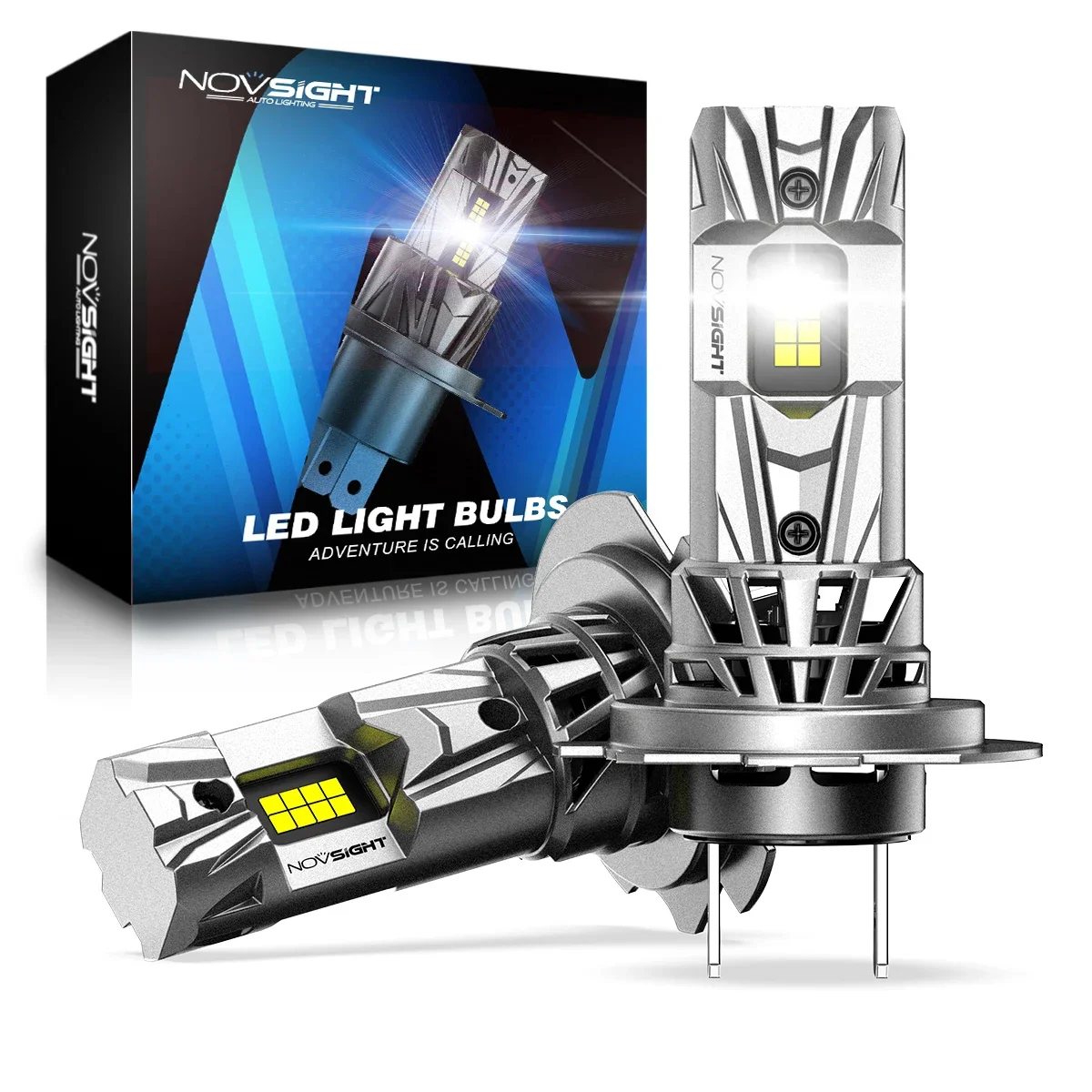 NOVSIGHT H7 LED H11 H8 H9 9005 HB3 9006 HB4 Led H4 Автомобильные фары 70 Вт 18000LM H7 Canbus Mini SIze 6500K Белые автомобильные фары