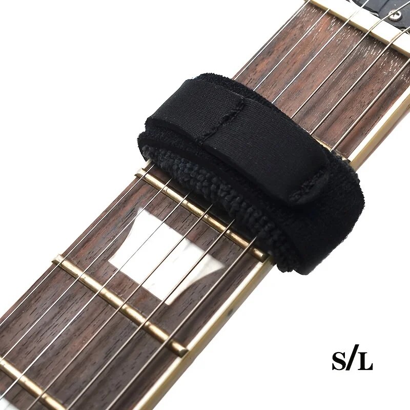 Miwayer Gitarrenbundsaiten Mute Noise Damper Mute Wraps Schwarzes Gitarrenstrahlband für Gitarren, Bass und Ukulele