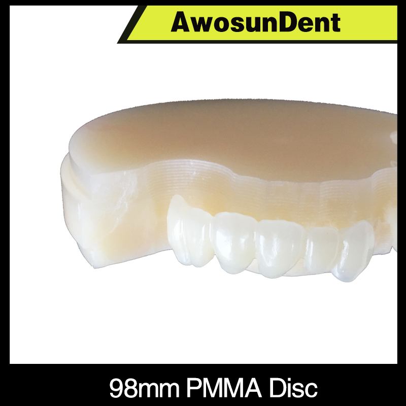 D98mm Dental Multilayer PMMA Scheiben Harz Acryl Labor Verwenden Cad Cam Block