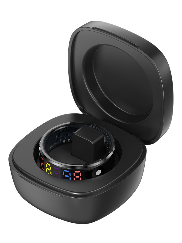 Smart Ring Heart Rate Blood Oxygen Sp Monitoring Color Screen Display Step Counting Couples nt Finger Ring