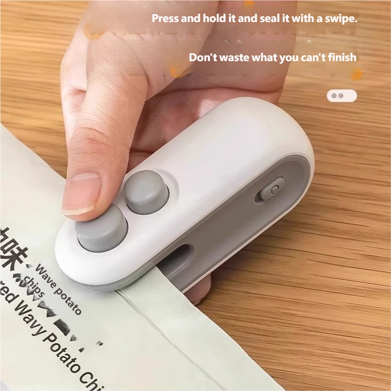 Mini-sluitmachine USB oplaadbare hitteverzegelaar Opbergtas Plastic verpakking Voedselverzegelaar Clipzak Handheld voedsel-hitteverzegelaar