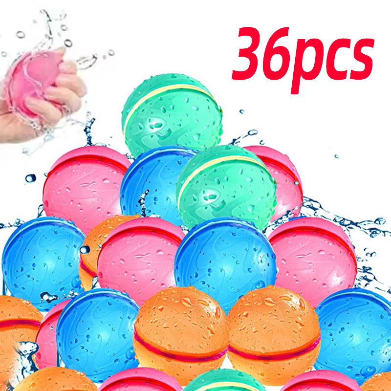 ลูกโป่งน้ําแม่เหล็กแบบใช้ซ้ําได้ ลูกโป่งน้ํารีฟิล Quick Fill Self Sealing Water Bomb Splash Balls สําหรับสระว่ายน้ําเด็ก