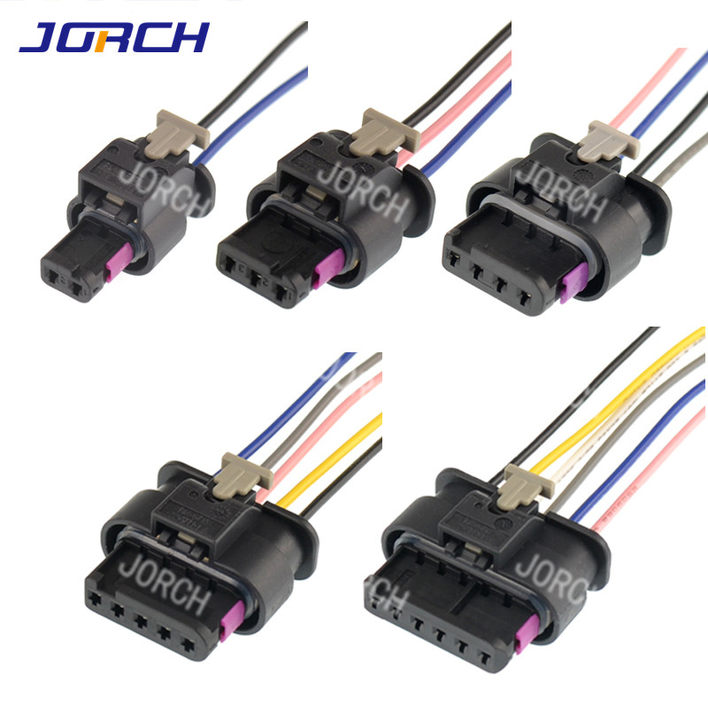 TE 1-1718643-1/1718644-1/1718645-1/1718806-1/1718646-1 2/3/4/5/6 Pin Auto Female Wire Harness for AU DI VW