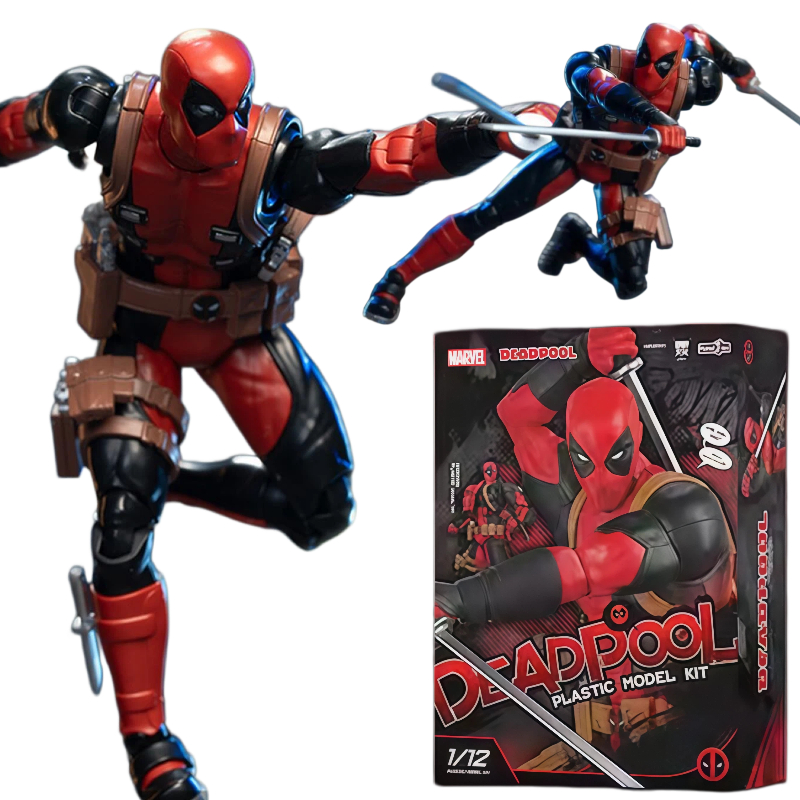 Oryginalna figurka akcji Fondjoy ABS 1/12 Deadpool 3 Wade Winston Wilson, model do składania, ruchome stawy, figurka kolekcjonerska, zabawka, prezent.