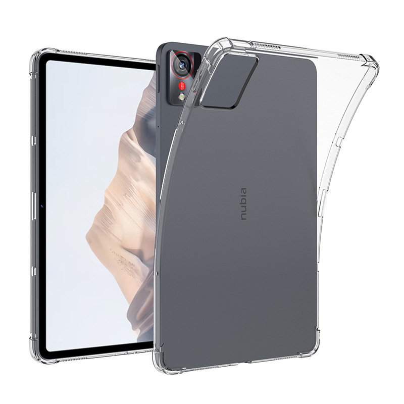 Para Funda ZTE Nubia Pad Pro Funda 10,9 "Tablet PC Funda trasera transparente de TPU con 4 airbags a prueba de golpes