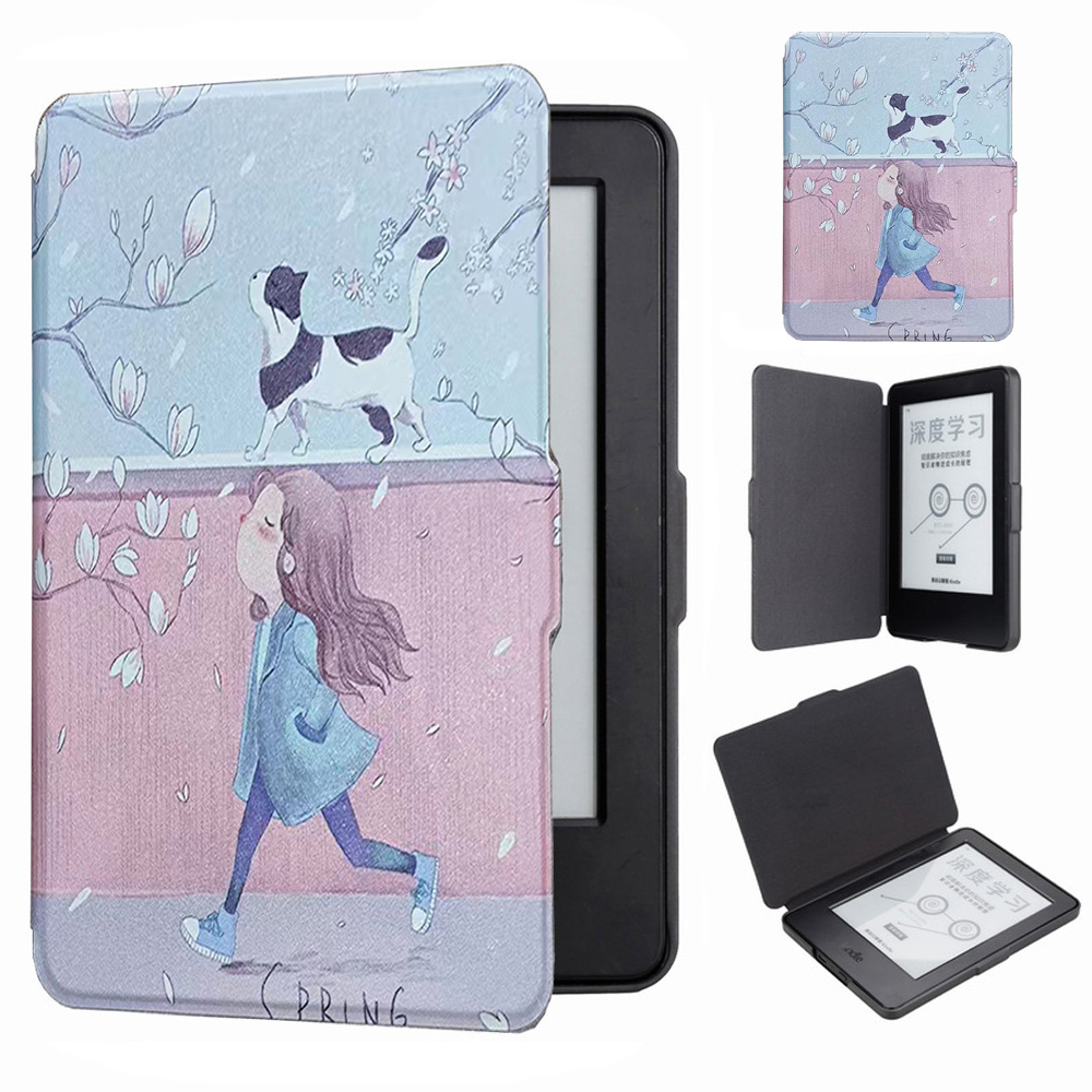 Étui fin pour Kindle Basic 7ème génération, modèle 2014 WP63GW, housse en cuir légère pour Kindle 7ème génération