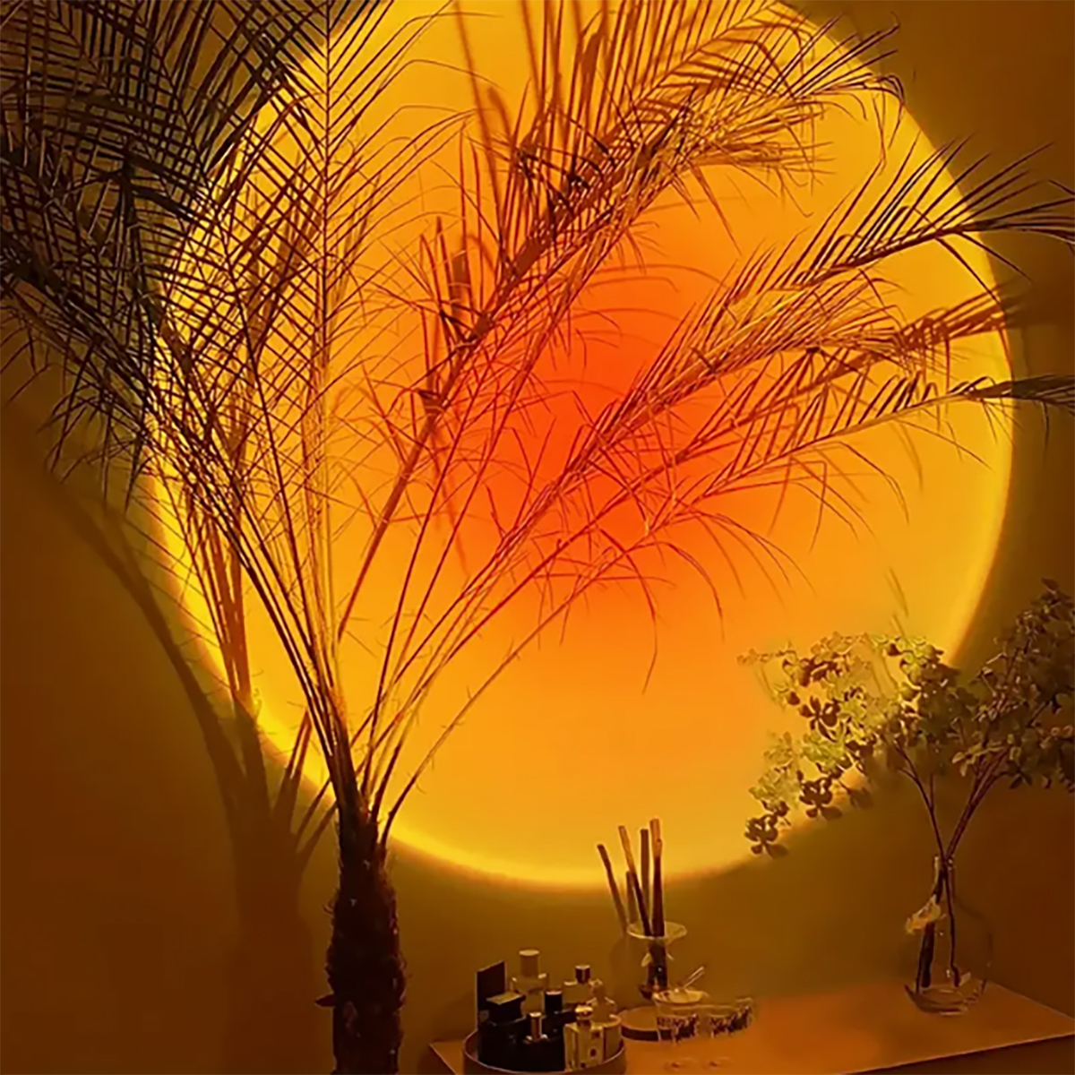 Lámparas de puesta de sol de 1 PC - Crea una atmósfera de puesta de sol acogedora y encantadora para tu noche - Ideal para relajarte, decorar tu hogar y crear un ambiente