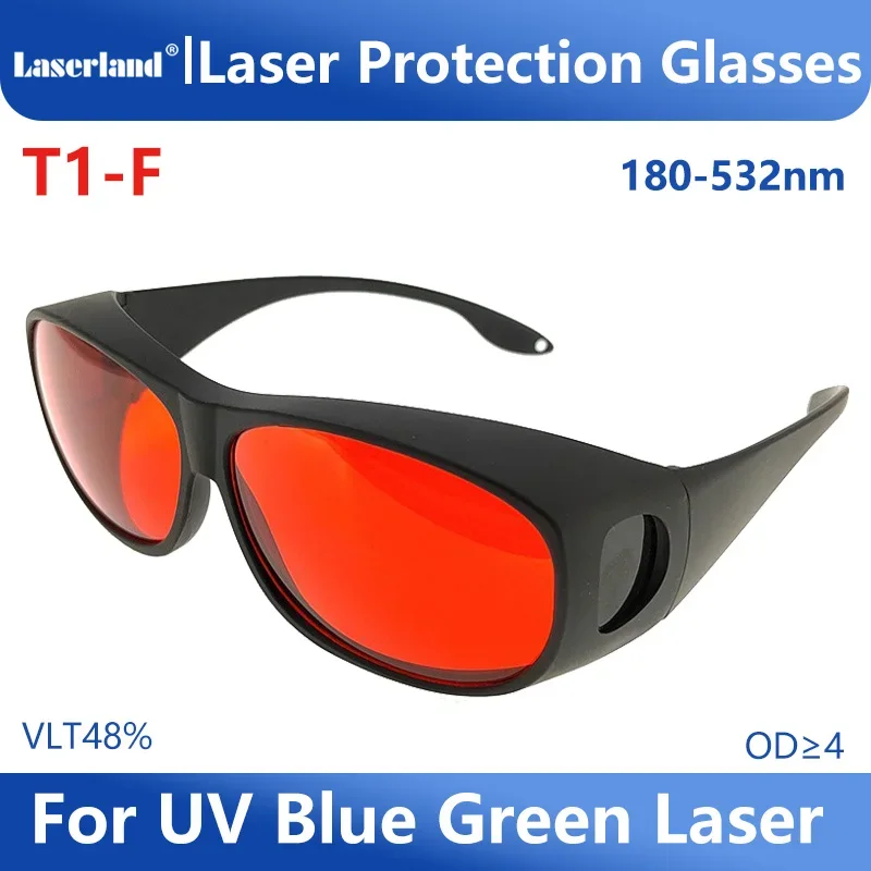 T1-F Chuyên Bảo Vệ Mắt Kính 405nm UV 450nm Và 520nm 532nm Xanh OD4