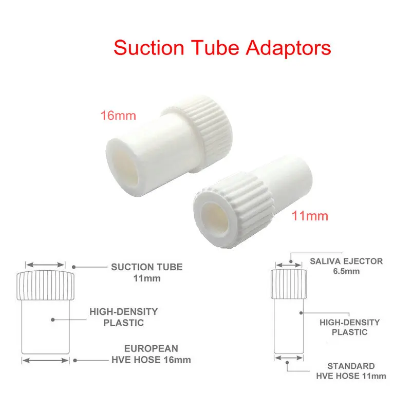 10 Teile/los Dental Saugrohr Konverter Kunststoff Speichel Wirbel Auswerfer Saug Adapter Dental Materialien