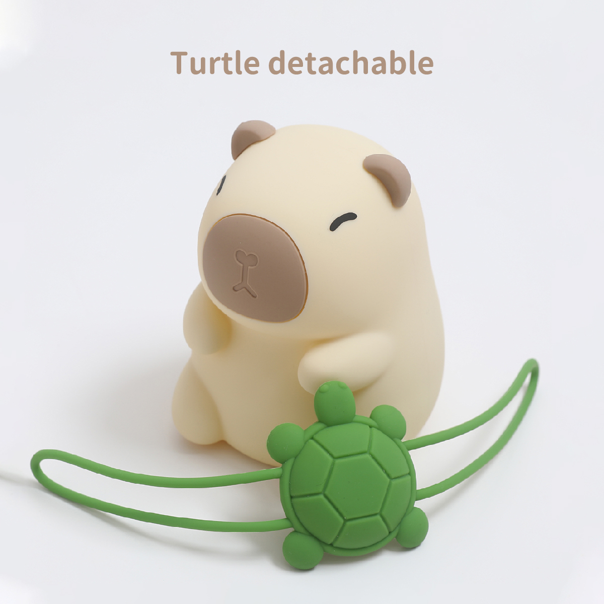 かわいいカピバラシリコンライト子供用小さなナイトライトギフトUSB充電式アニマルタッチベッドサイドスリープライト