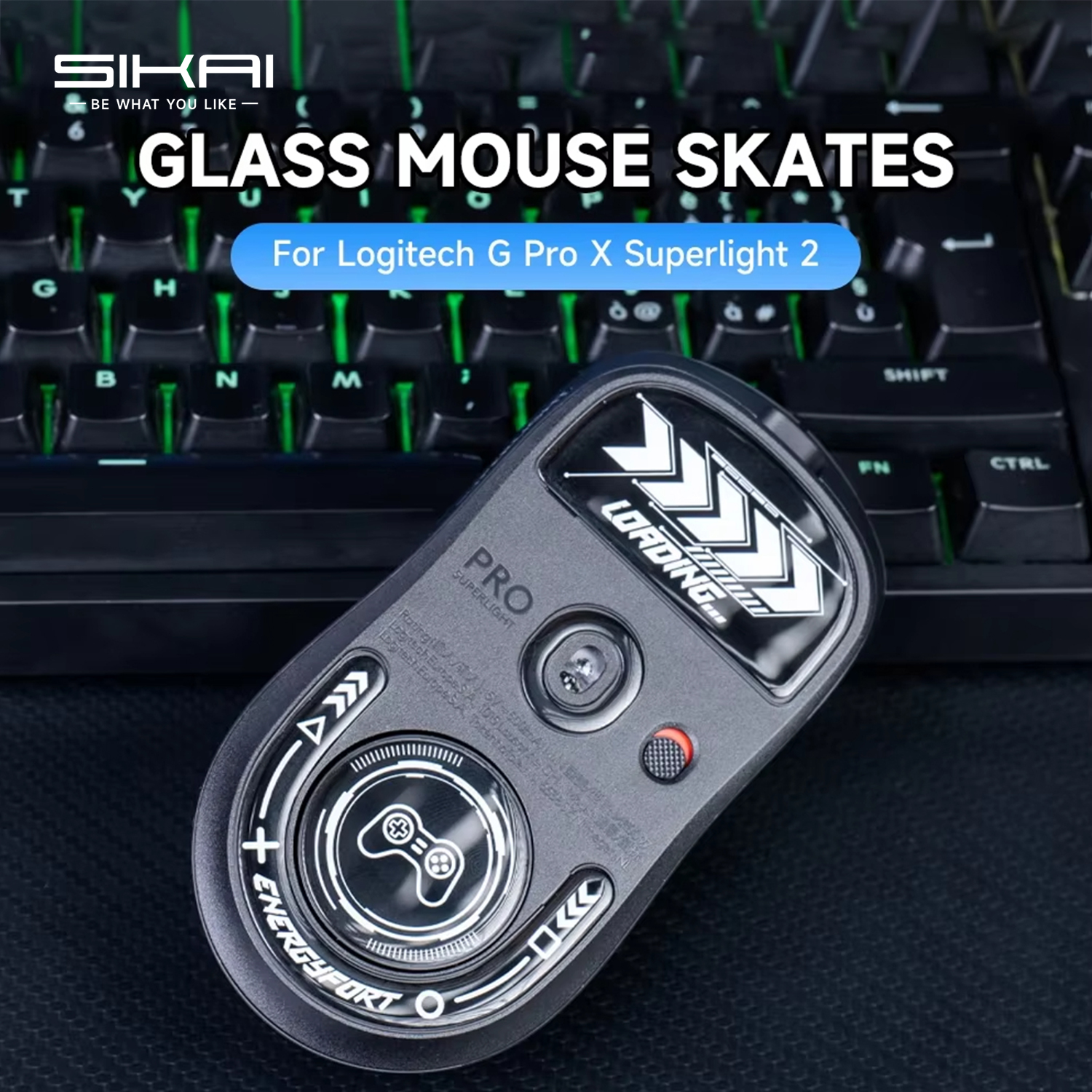 Stopki myszy Łyżwy Ultra mocne, nieskazitelne szkło Super szybka, gładka, trwała podeszwa do myszy do gier Logitech G Pro X Superlight 2