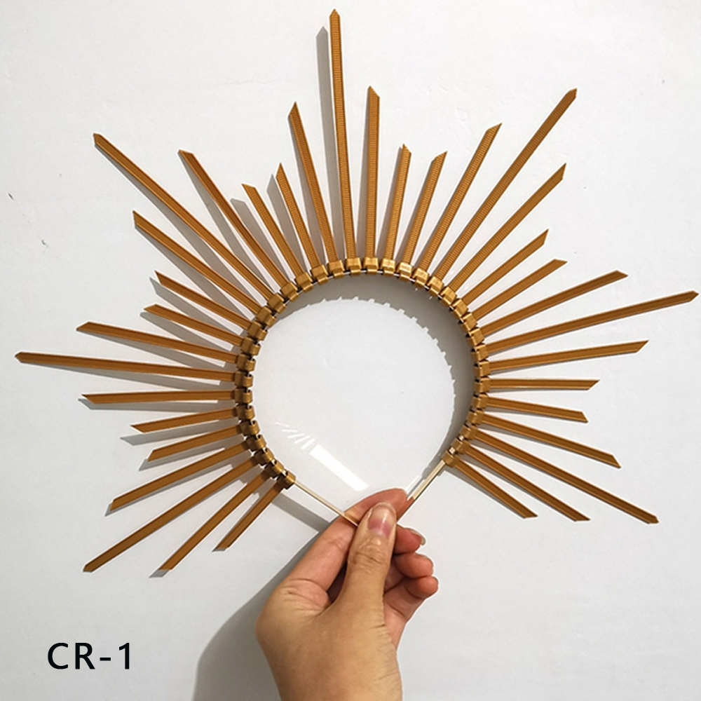 Adereços para fotografia de maternidade, acessórios para cabelo, coroa de halo, tiara, deusa do sol, fotógrafo, sessão de fotos, acessórios