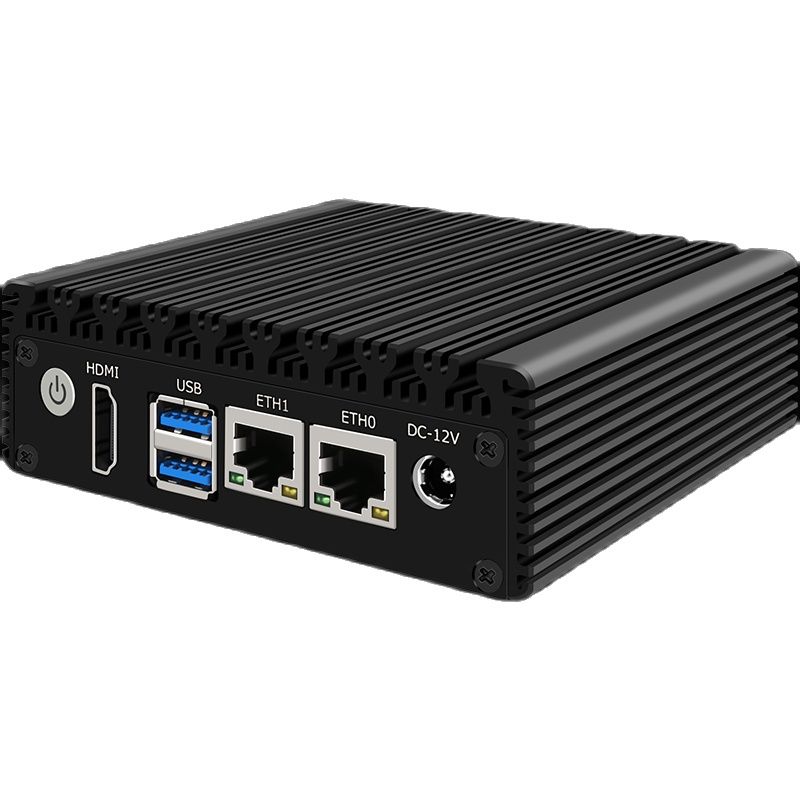 P1 Mini PC 6W Low Power Intel N3160 Quad Core Quad Thread X86 Soft Router 2*1000M Lan Port HD-MI Output Metal Case PK G31