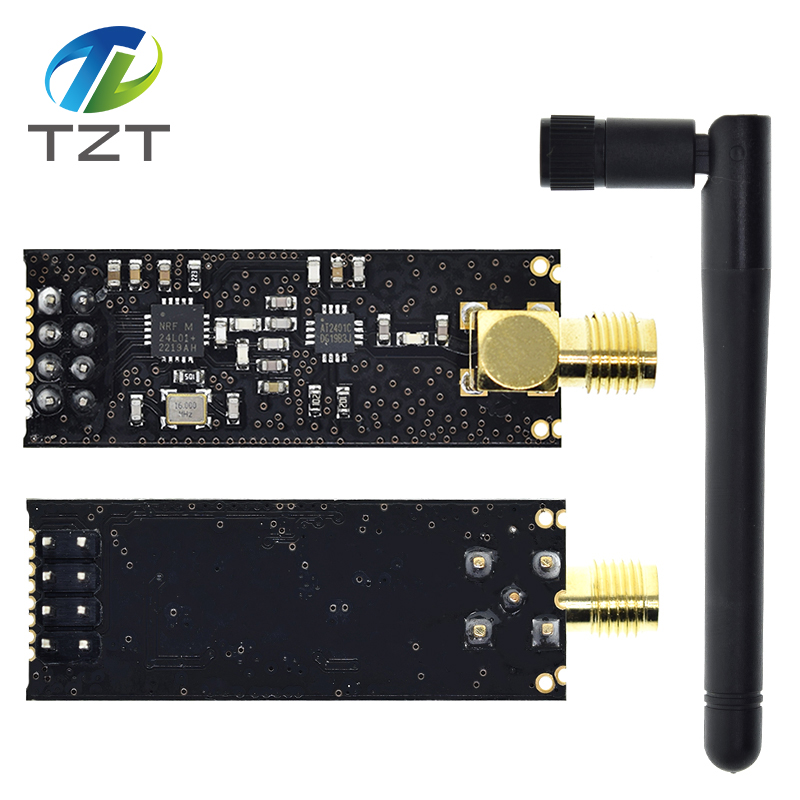 DIYTZT 1/3 шт. 1100-метровые беспроводные модули NRF24L01 + PA + LNA (с антенной)