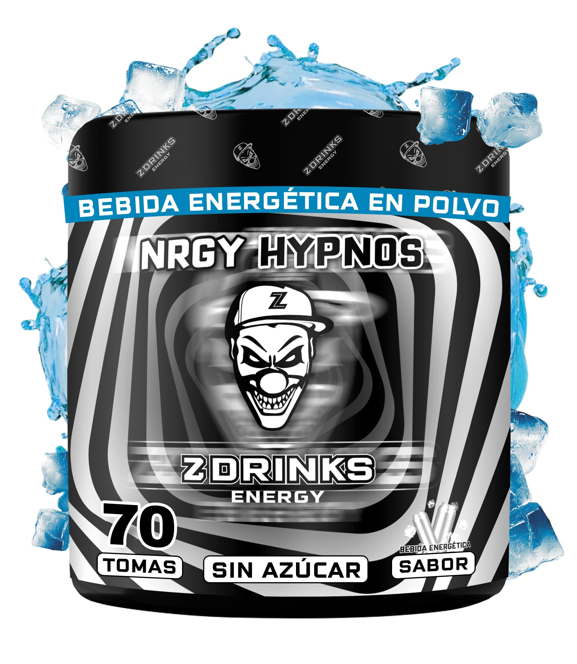 Z Drinks NRGY Hypnos (Bebida energética) - Bebida Energética en Polvo Sin Azúcar con Cafeína, Vitaminas y Minerales