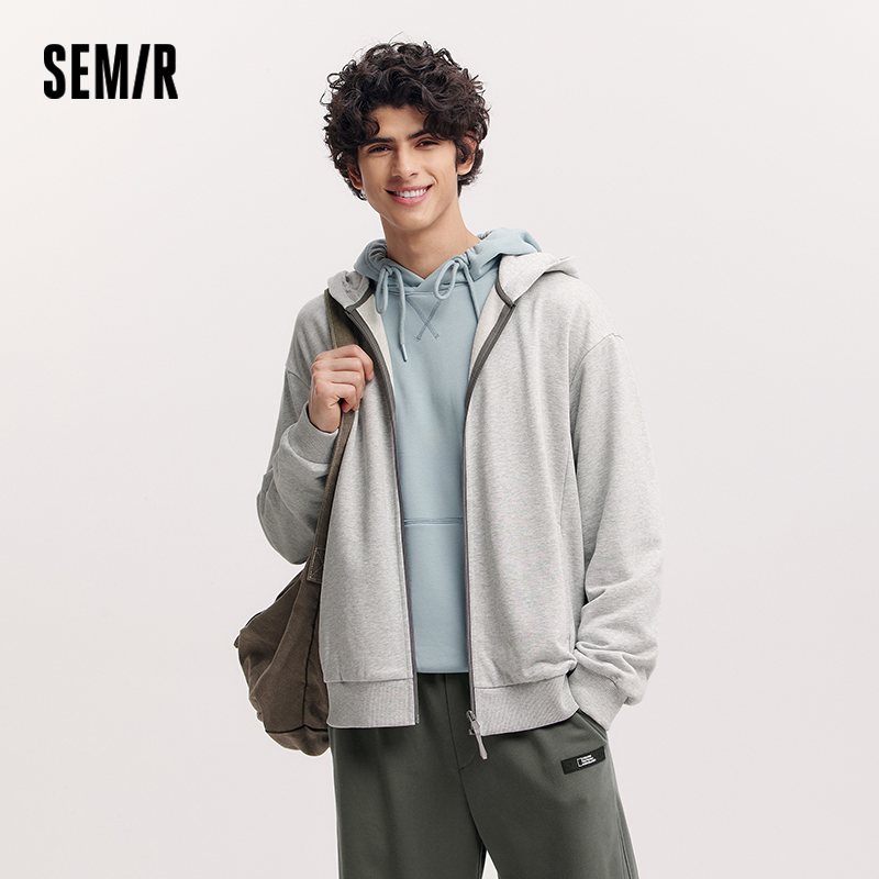 Куртка Semir мужская с капюшоном, кардиган, пальто для пар, новинка 2025 года, весенний повседневный наряд, минималистичный и универсальный для ежедневной носки