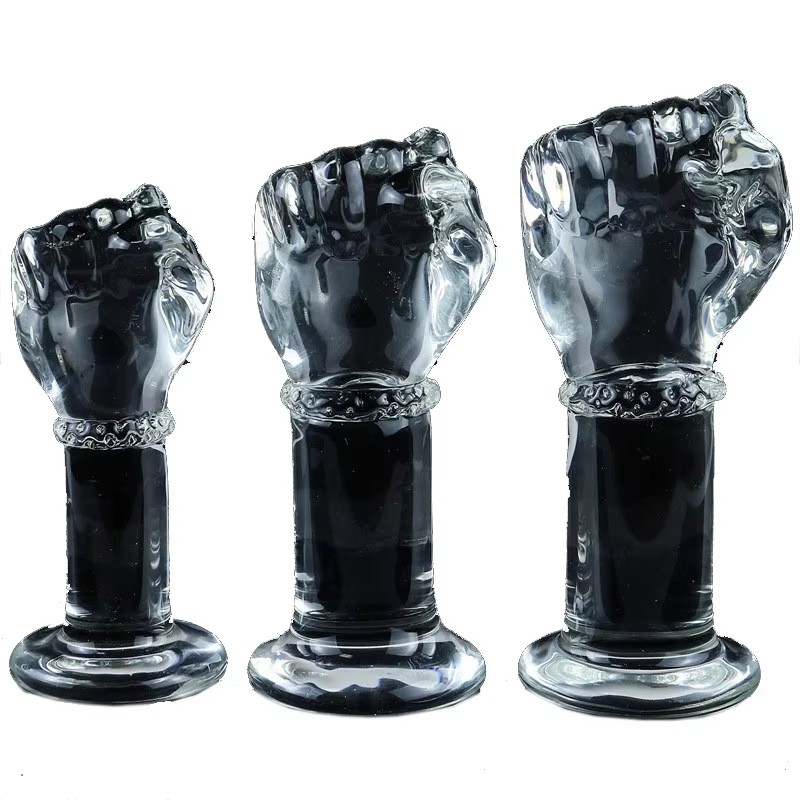 Tipo di braccio Super grande Dildo di vetro ano cortile masturbazione enorme grande Dildo anale Butt Plug Dildo di vetro Dildo giocattolo del sesso per le donne