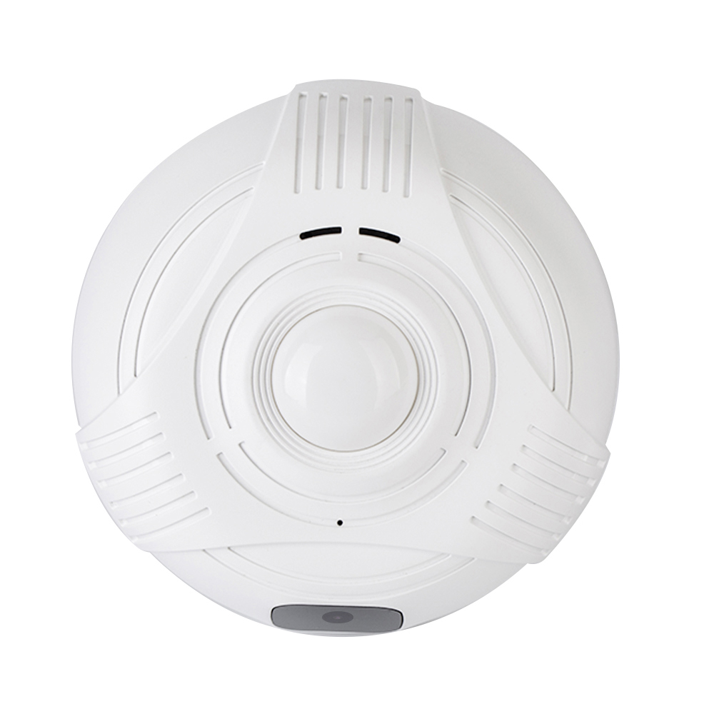 TUYA HD 1080P Dummy Smoke Detector WI-FI Security Camera With 330Degree Pan Rotating Push Alarm Notification by free APP