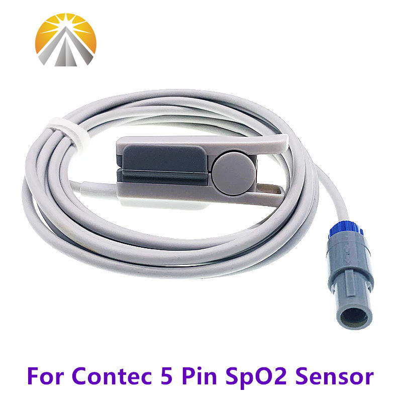 Датчик Contec SpO2 серии CMS6000, 5-контактный датчик для взрослых и детей, новорожденных, ветеринарный тип Biolight M6 M12, цифровой выход PD, зонд SAO2