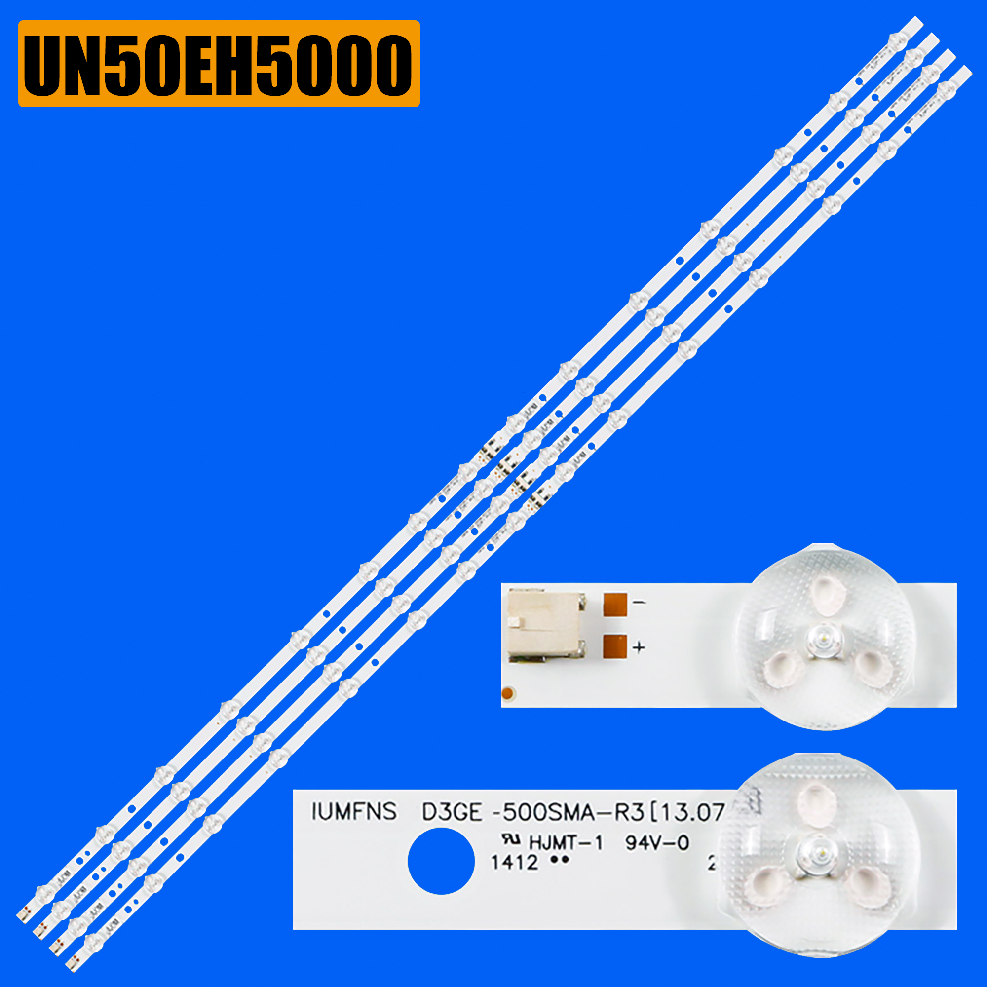 Bande de rétro-éclairage LED pour UN50H6201 UN50H5300 UN50H5203 UN50EH5000 UN50EH5300 UN50H6203 UN50H5000 UN50H6201AF UN50EH5000F