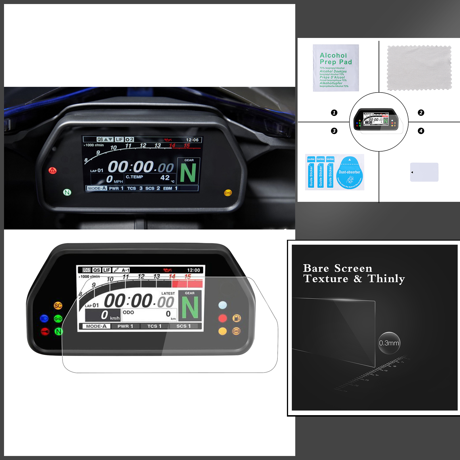 Protecteur d'écran pour Yamaha Tracer 900 GT 900 GT 900GT 2018 – 2023, compteur de vitesse, Protection d'écran, Protection de Film