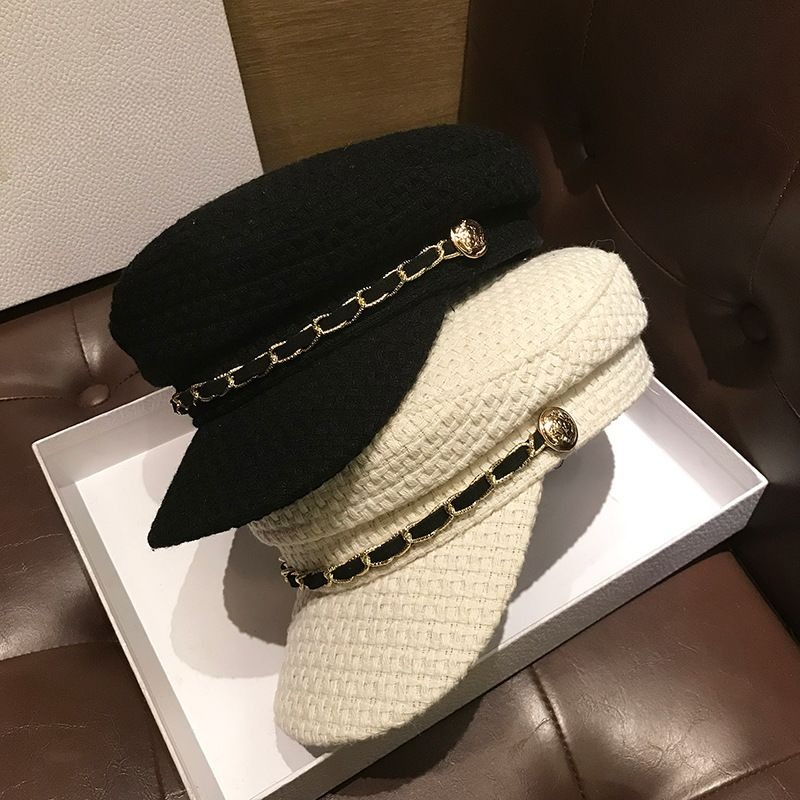 Moda estilo britânico boina chapéu para mulheres duckbill boné na moda octogonal boné plano outono inverno quente jornaleiro pintor bonés diariamente