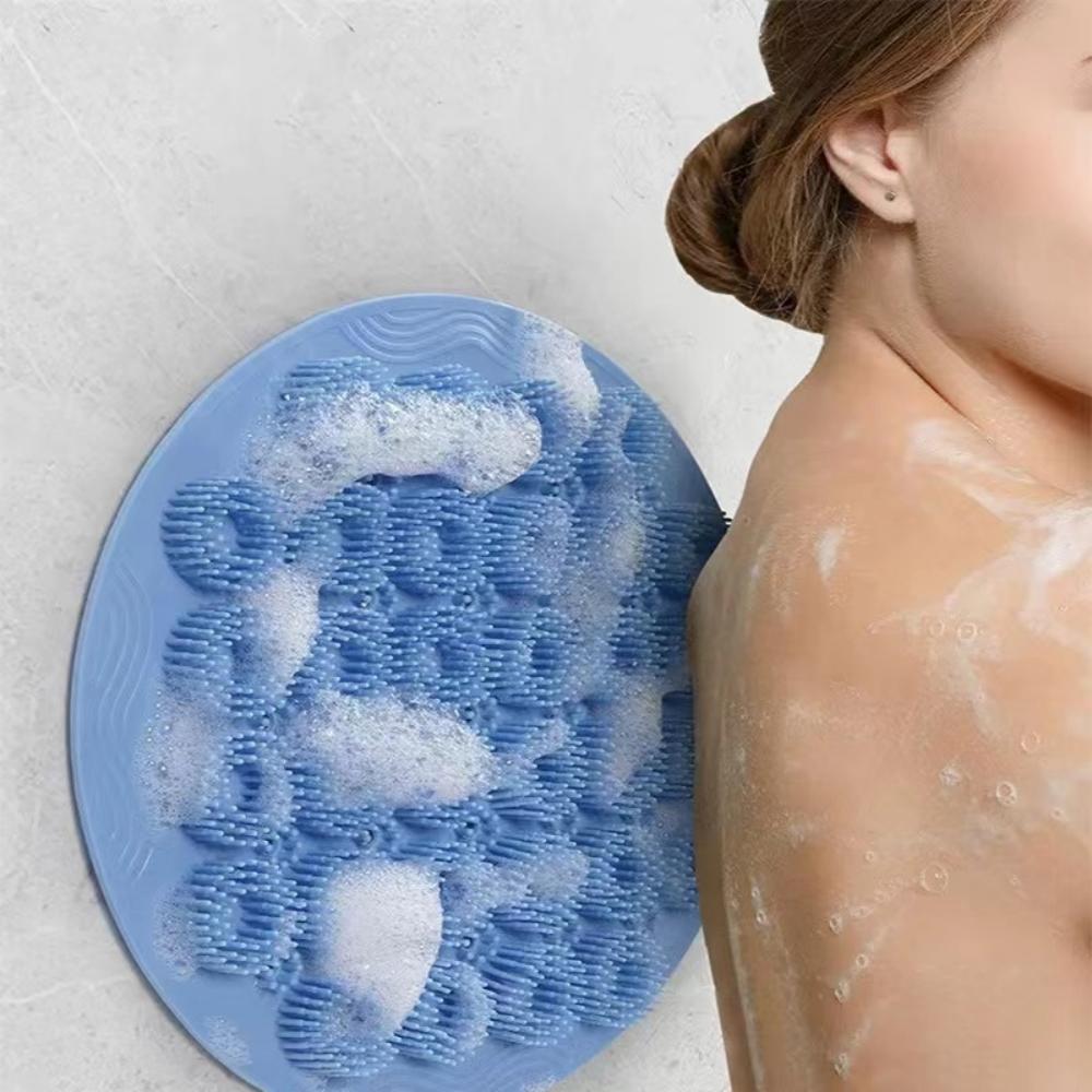 Silicone Backrub Bath Brush Back Massage Ventosa Backrub Stick Rodada Banheiro Non-Slip Pé Massager Forte Sucção Non-Slip
