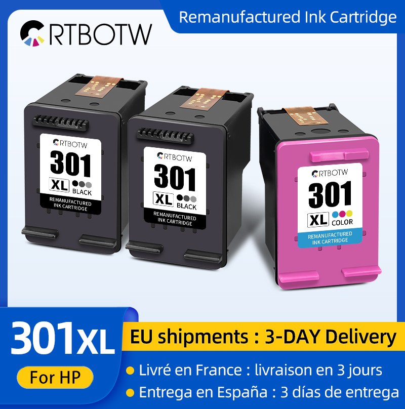 ตลับหมึกที่เข้ากันได้กับ301XL สำหรับ HP HP301 301 XL ENVY 5530 Deskjet 4500 4501 4502 4503 4504 4505 4507เครื่องพิมพ์4508