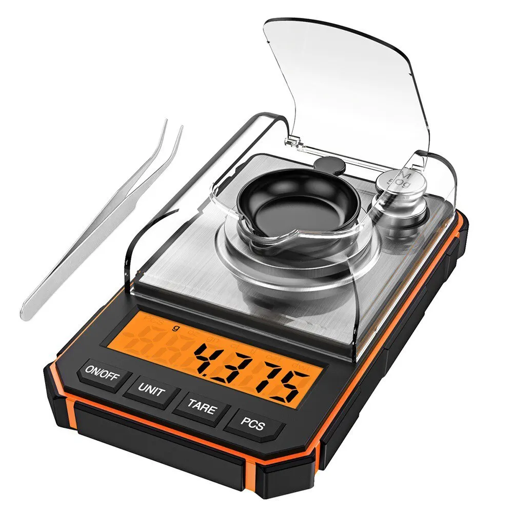 Báscula Digital de Bolsillo de Alta Precisión de 50g, Herramienta Electrónica de Pesaje en Miligramos para Joyería Profesional y Manualidades