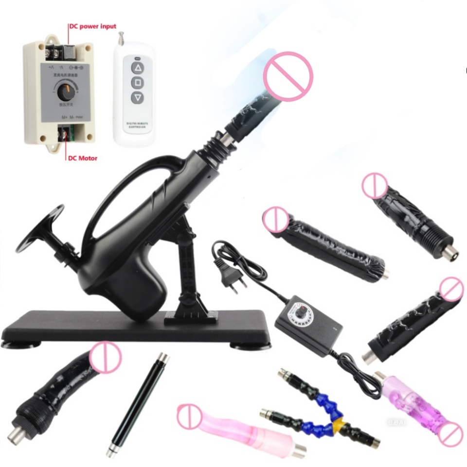 FREDORCH Sex Machine Automatic 3XLR Connect Thrusting Telescopic Vibrator Love Machine Remote Control with Dildo Sex Toys Adult