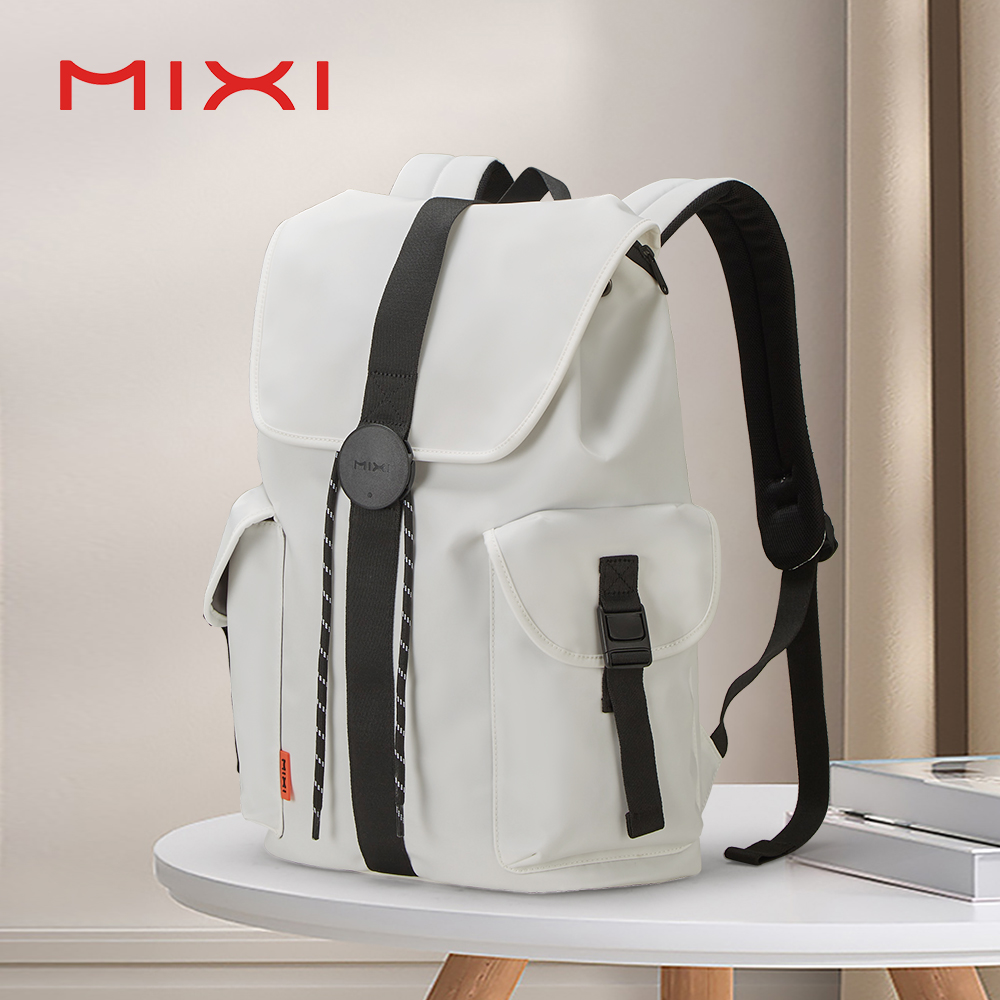 Новый рюкзак Mixi для ноутбука 16 дюймов, мужской, водонепроницаемый, легкий, повседневный, для путешествий, школьный, женский, для активного отдыха, 17 дюймов, белый, M5228